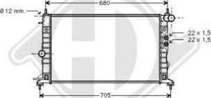 Diederichs DCM2617 - Radiator, mühərrikin soyudulması furqanavto.az