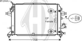 Diederichs DCM2683 - Radiator, mühərrikin soyudulması furqanavto.az