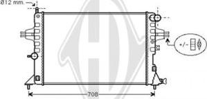 Diederichs DCM2639 - Radiator, mühərrikin soyudulması furqanavto.az