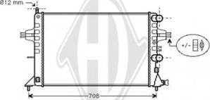 Diederichs DCM2626 - Radiator, mühərrikin soyudulması furqanavto.az