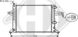 Diederichs DCM2628 - Radiator, mühərrikin soyudulması furqanavto.az