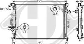 Diederichs DCM2095 - Radiator, mühərrikin soyudulması furqanavto.az