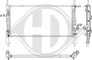 Diederichs DCM2092 - Radiator, mühərrikin soyudulması furqanavto.az