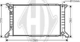 Diederichs DCM2049 - Radiator, mühərrikin soyudulması furqanavto.az