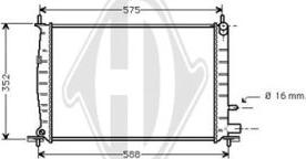 Diederichs DCM2055 - Radiator, mühərrikin soyudulması furqanavto.az