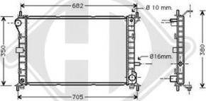 Diederichs DCM2064 - Radiator, mühərrikin soyudulması furqanavto.az