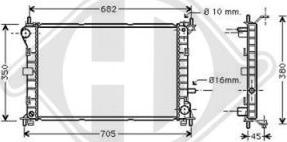 Diederichs DCM2065 - Radiator, mühərrikin soyudulması furqanavto.az