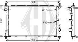 Diederichs DCM2087 - Radiator, mühərrikin soyudulması furqanavto.az