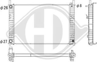 Diederichs DCM2071 - Radiator, mühərrikin soyudulması furqanavto.az