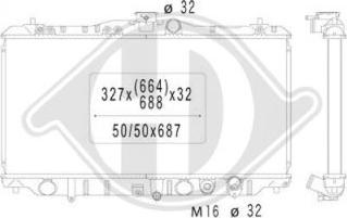 Diederichs DCM2142 - Radiator, mühərrikin soyudulması furqanavto.az