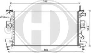 Diederichs DCM2100 - Radiator, mühərrikin soyudulması furqanavto.az