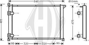 Diederichs DCM2895 - Radiator, mühərrikin soyudulması furqanavto.az