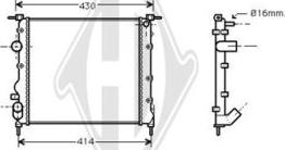 Diederichs DCM2898 - Radiator, mühərrikin soyudulması furqanavto.az