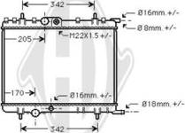 Diederichs DCM2809 - Radiator, mühərrikin soyudulması furqanavto.az