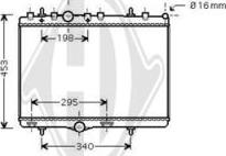 Diederichs DCM2805 - Radiator, mühərrikin soyudulması furqanavto.az