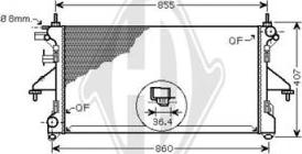 Diederichs DCM2811 - Radiator, mühərrikin soyudulması furqanavto.az