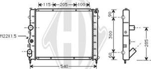 Diederichs DCM2880 - Radiator, mühərrikin soyudulması furqanavto.az