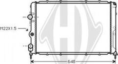 Diederichs DCM2882 - Radiator, mühərrikin soyudulması furqanavto.az