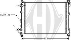 Diederichs DCM2876 - Radiator, mühərrikin soyudulması furqanavto.az