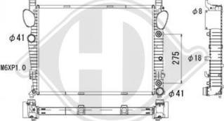 Diederichs DCM2393 - Radiator, mühərrikin soyudulması furqanavto.az