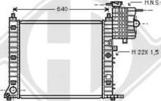 Diederichs DCM2368 - Radiator, mühərrikin soyudulması furqanavto.az