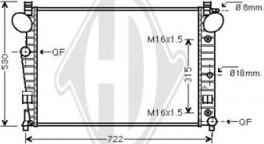 Diederichs DCM2389 - Radiator, mühərrikin soyudulması furqanavto.az