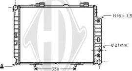 Diederichs DCM2385 - Radiator, mühərrikin soyudulması furqanavto.az