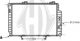 Diederichs DCM2373 - Radiator, mühərrikin soyudulması furqanavto.az