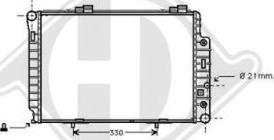 Diederichs DCM2372 - Radiator, mühərrikin soyudulması furqanavto.az