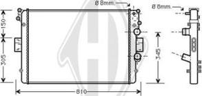 Diederichs DCM2295 - Radiator, mühərrikin soyudulması furqanavto.az