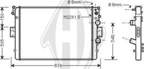 Diederichs DCM2292 - Radiator, mühərrikin soyudulması furqanavto.az