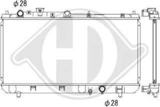 Diederichs DCM2245 - Radiator, mühərrikin soyudulması furqanavto.az