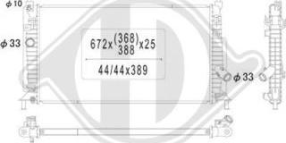 Diederichs DCM2279 - Radiator, mühərrikin soyudulması furqanavto.az