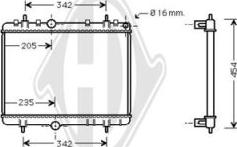 Diederichs DCM2795 - Radiator, mühərrikin soyudulması furqanavto.az