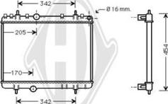 Diederichs DCM2793 - Radiator, mühərrikin soyudulması furqanavto.az