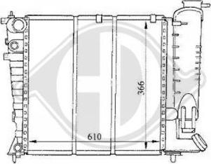 Diederichs DCM2748 - Radiator, mühərrikin soyudulması furqanavto.az