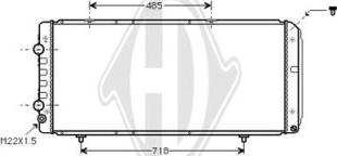 Diederichs DCM2755 - Radiator, mühərrikin soyudulması furqanavto.az