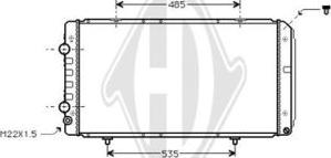 Diederichs DCM2750 - Radiator, mühərrikin soyudulması furqanavto.az