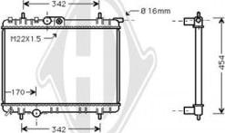 Diederichs DCM2785 - Radiator, mühərrikin soyudulması furqanavto.az