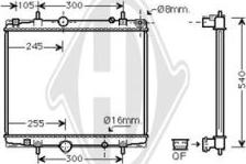 Diederichs DCM2782 - Radiator, mühərrikin soyudulması furqanavto.az