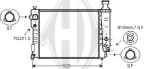 Diederichs DCM2738 - Radiator, mühərrikin soyudulması furqanavto.az