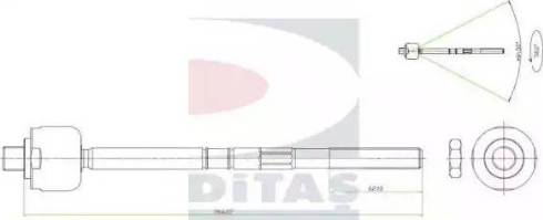Ditas A2-5413 - Daxili Bağlama Çubuğu, Ox Birləşməsi furqanavto.az