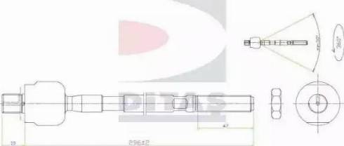 Ditas A2-5549 - Daxili Bağlama Çubuğu, Ox Birləşməsi furqanavto.az