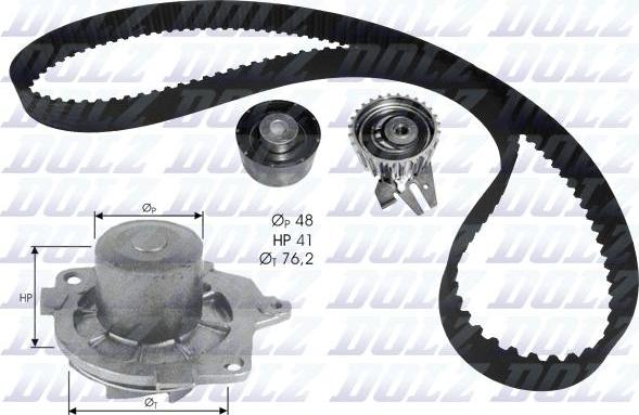 DOLZ KD114 - Su Pompası və Vaxt Kəməri Dəsti furqanavto.az