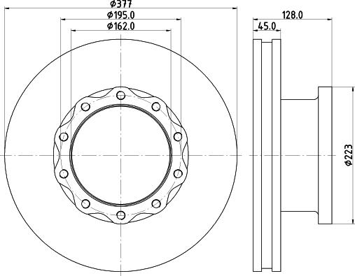 Hola HD1650 - Əyləc Diski furqanavto.az