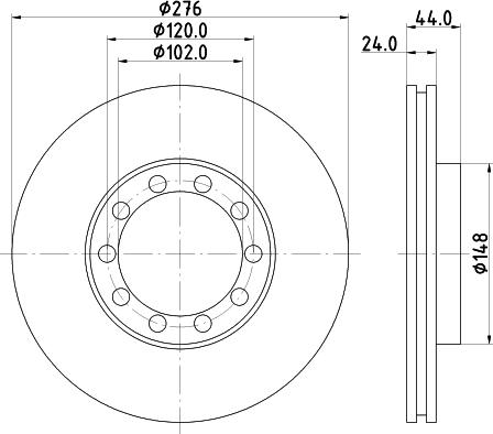 DON CVD584 - Əyləc Diski furqanavto.az