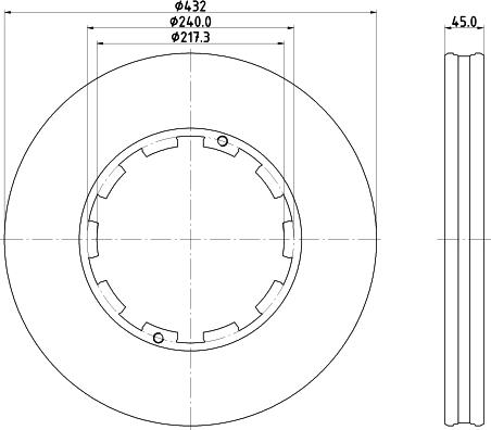 DON CVD585 - Əyləc Diski furqanavto.az