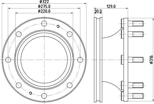 Valeo 187005 - Əyləc Diski furqanavto.az