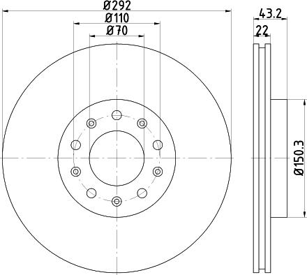 DON PCD14482 - Əyləc Diski furqanavto.az