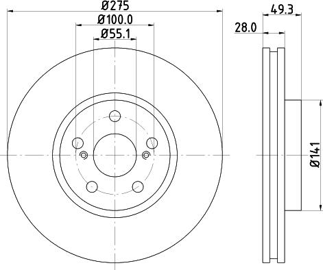 DON PCD14582 - Əyləc Diski furqanavto.az